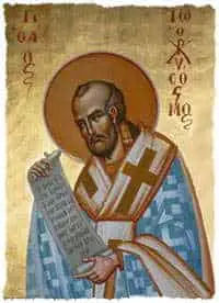 St. John Chrysostom: The rich exists for the sake . . . Icon of St. John Chrysostom“The rich exist for the sake of the poor. The poor exist for the salvation of the rich.”  — St. John Chrysostom